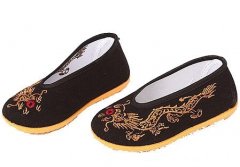 老北京儿童布鞋绣龙单鞋舞蹈鞋四季学生鞋牛筋底底轻便耐磨防滑