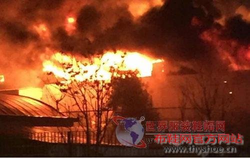 罗马一家华商鞋业仓库发生严重火灾