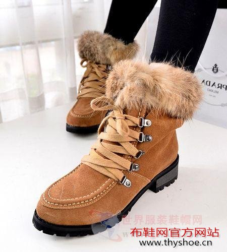 俏皮兔毛雪地靴 打造青春魅力
