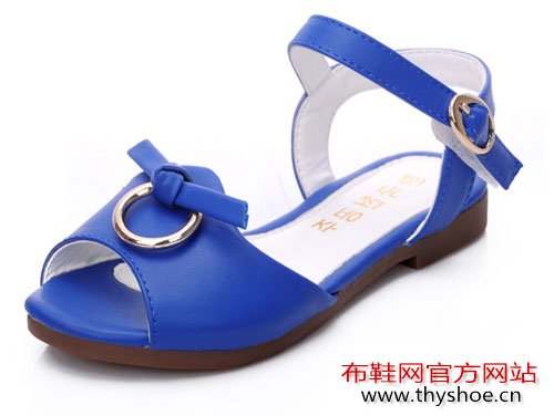 韩版炫彩时尚儿童凉鞋别致金属环设计